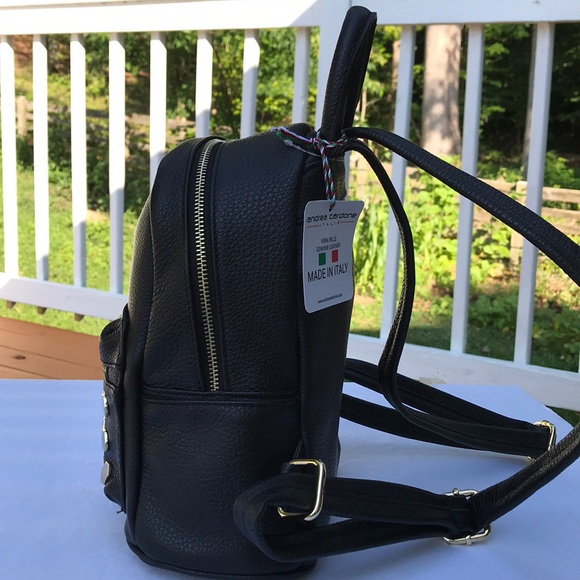 Andrea Cardone luxury Italian studded backpack - Picture 6 of 8